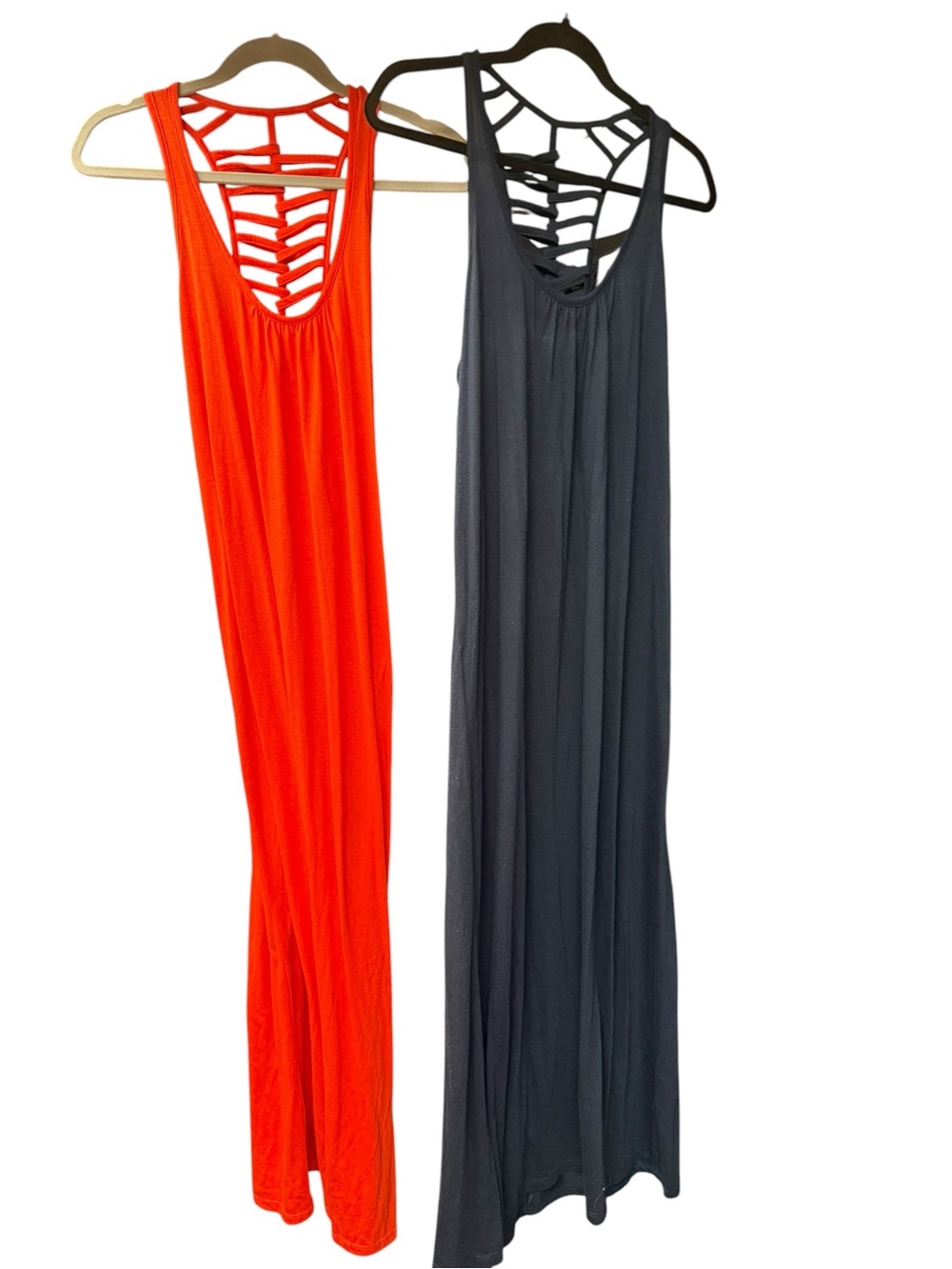 TWO - navy and reddish orange Forever 21 long dress